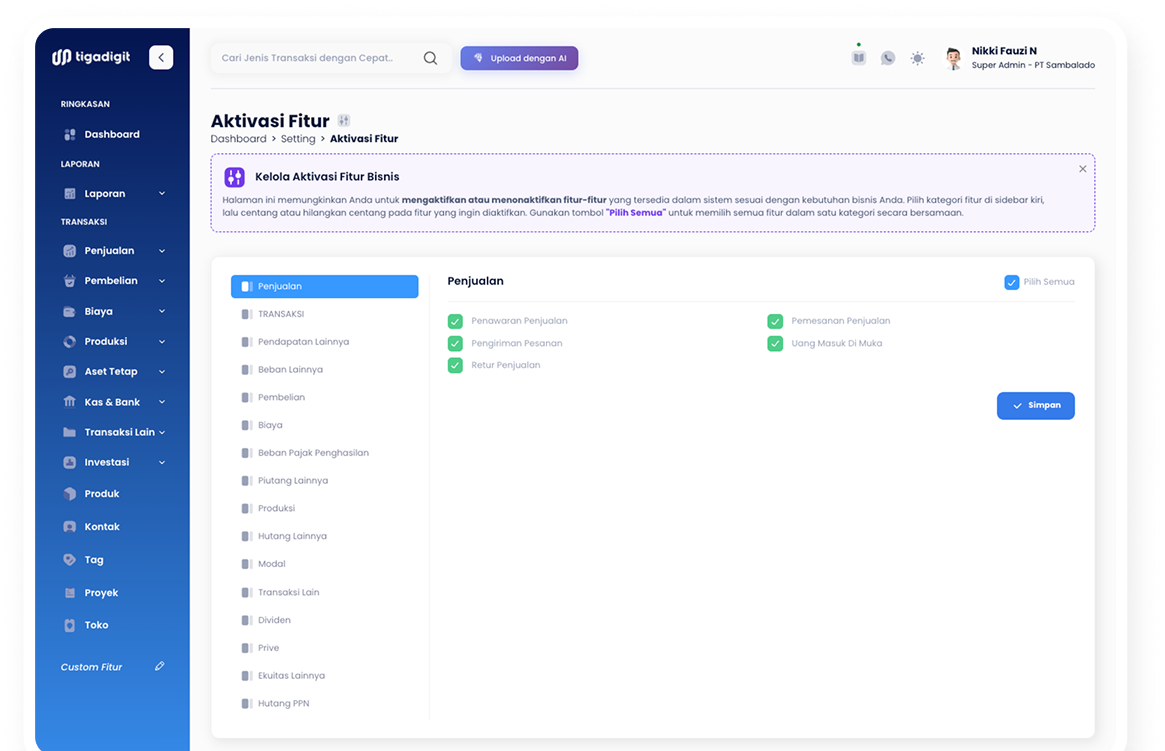 Custom Features