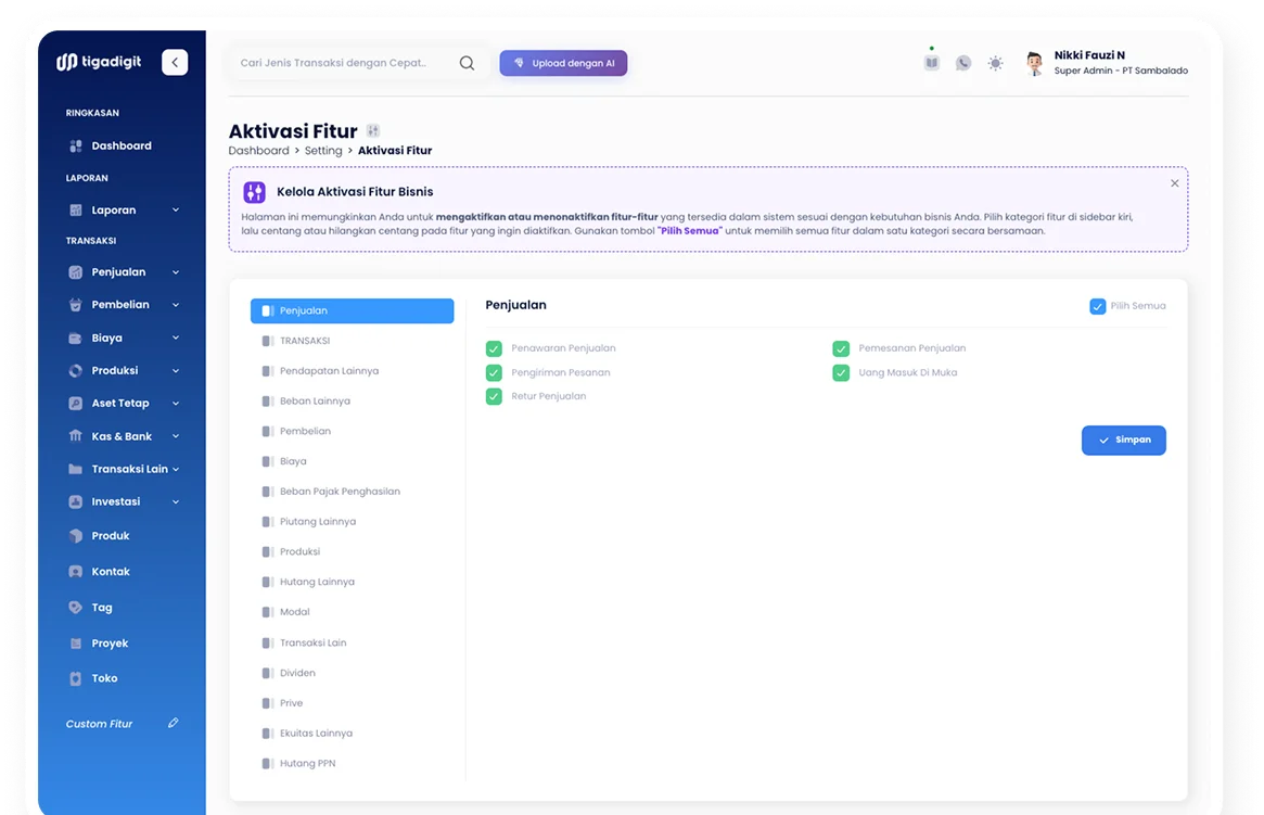 Custom Features